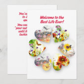 JW Baptism Card Welcome to the Best Life Ever Kaart (Voorkant / Achterkant)