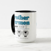 JW Baptism Gift Personalized Coffee Mok (Voorkant links)
