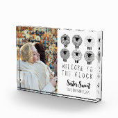 JW Baptism Gift Persoonlijk Welkom bij de klok Fotoblokken (Rechts)