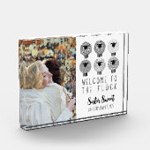 JW Baptism Gift Persoonlijk Welkom bij de klok Fotoblokken (Links)