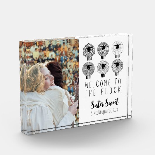JW Baptism Gift Persoonlijk Welkom bij de klok Fotoblokken (Links)