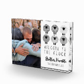 JW Baptism Gift Persoonlijk Welkom bij de klok Fotoblokken (Rechts)