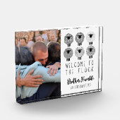 JW Baptism Gift Persoonlijk Welkom bij de klok Fotoblokken (Links)