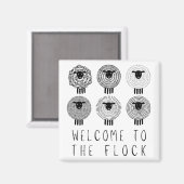 JW Baptism Gift Persoonlijk Welkom bij de klok Magneet (Voorkant / Achterkant)