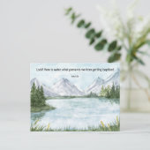 JW Baptism Gifts - Lake Briefkaart (Staand voorkant)