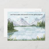 JW Baptism Gifts - Lake Briefkaart (Voorkant / Achterkant)
