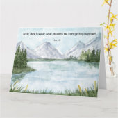 JW Baptism Gifts - Meer Wenskaart Kaart (Gele Bloem)