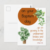 JW Baptism Gifts - Ruth 2:12 Briefkaart (Voorkant / Achterkant)