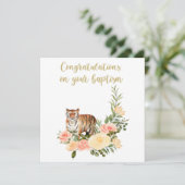JW Baptism Gifts - Tiger Kaart (Staand voorkant)