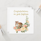 JW Baptism Gifts - Tiger Kaart (Voorkant / Achterkant in situ)