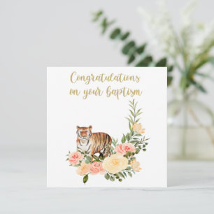 JW Baptism Gifts - Tiger Kaart
