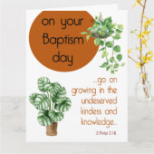 JW Baptism Gifts - Wenskaart Ruth 2:12 Kaart (Gele Bloem)