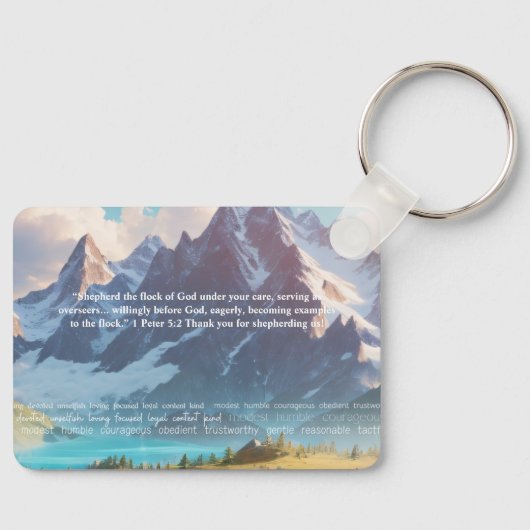 JW Bedankt voor het hoeden van ons ouderen Sleutelhanger (Voorkant)