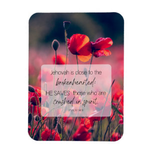 JW bemoedigende magneet Psalm 34:18