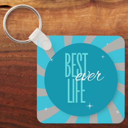 JW Beste Leven Ooit! Button Sleutelhanger (Voorkant)