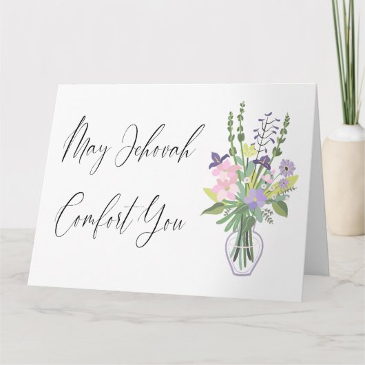  JW Betuiging van medeleven Moge Jehovah u trooste Kaart (Voorkant)