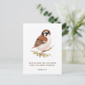 JW Briefkaart met de Schrift, Matteüs 10:3 (Staand voorkant)