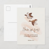 JW Briefkaart met de Schrift, Matteüs 10:31 | JW (Voorkant / Achterkant)