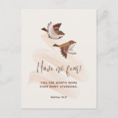 JW Briefkaart met de Schrift, Matteüs 10:31 | JW (Voorkant)