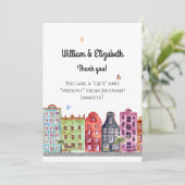 JW C.O. & Vrouw Dank u-Nieuwe Opdracht Kaart (Staand voorkant)