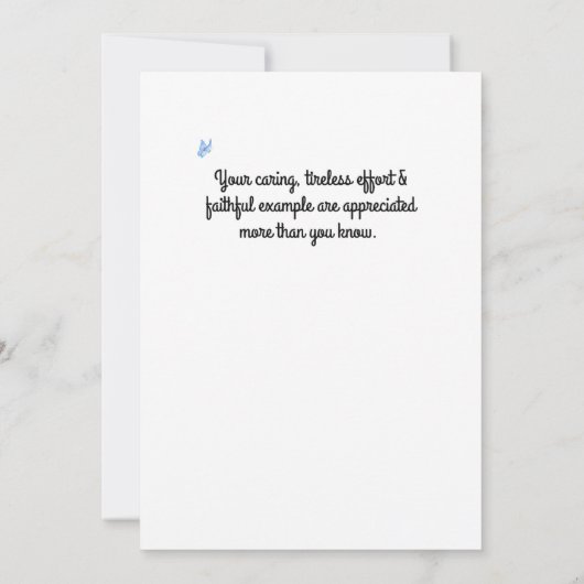 JW C.O. & Vrouw Dank u-Nieuwe Opdracht Kaart (Achterkant)