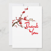 JW Cherry Blossom Schriftuurlijke bedankkaart Kaart (Voorkant)