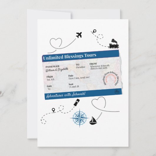 JW Circuit Overseer en vrouw bedankkaart Kaart (Voorkant)