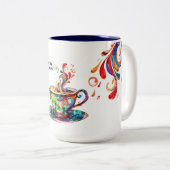 JW Coffee Lover Mok met 2025 Jaar Tekst (Voorkant rechts)