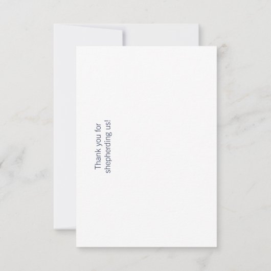 JW Dank U voor het hoeden van ons ouderlingen Kaar Bedankkaart (Achterkant)