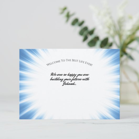 JW Doop Gefeliciteerd Kaart (Staand voorkant)