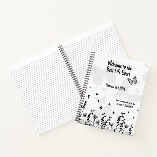 JW Doop Gift-Keepsake Notitieboek voor nieuwe zust (Binnen)