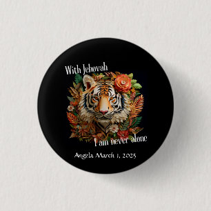 JW Doop Keepsake Gift -Gepersonaliseerde Pin-Butto Ronde Button 3,2 Cm