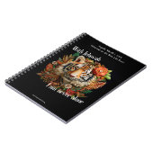 JW Doop Keepsake Gift - Tijger Notitieboek (Linkerzijde)