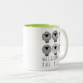  JW Doopcadeau voor Broer of Zuster Tweekleurige Koffiemok (Voorkant rechts)