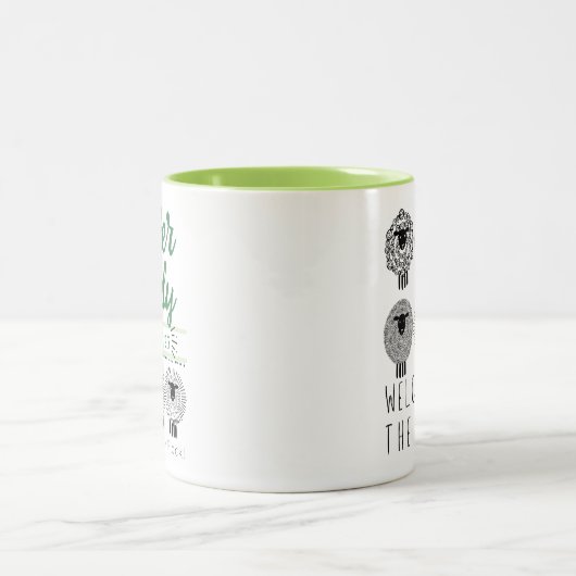 JW Doopcadeau voor Broer of Zuster Tweekleurige Koffiemok (Center)