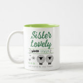 JW Doopcadeau voor Broer of Zuster Tweekleurige Koffiemok (Links)