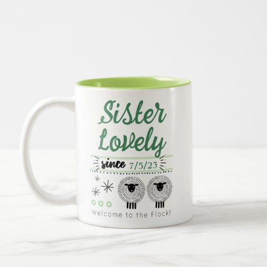  JW Doopcadeau voor Broer of Zuster Tweekleurige Koffiemok (Links)