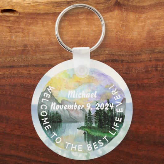 JW Doopsel Gift Houd Sleutelhanger voor hem (Voorkant)