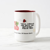 JW Doopsel Gift Keepsake - Koffiekopje voor haar Tweekleurige Koffiemok (Voorkant rechts)