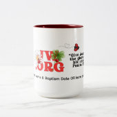 JW Doopsel Gift Keepsake - Koffiekopje voor haar Tweekleurige Koffiemok (Center)