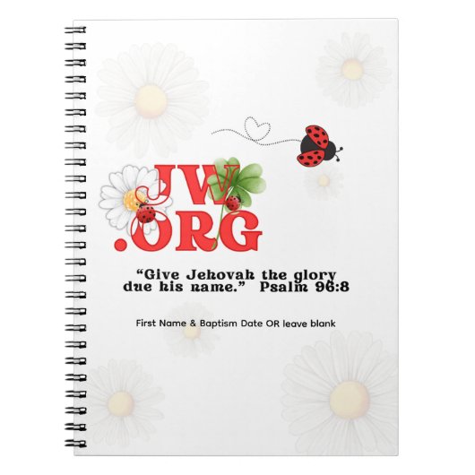JW Doopsel Gift Keepsake - Notitieboek voor haar (Voorkant)
