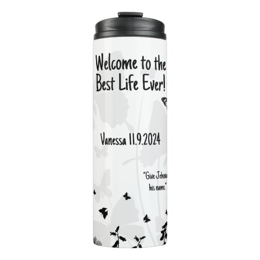 JW Doopsel Gift-Keepsake voor nieuwe zuster Thermosbeker (Voorkant)