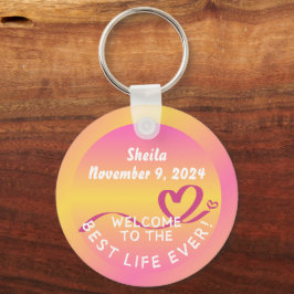 JW Doopsel Gift Sleutelhanger Keepsake Beste Leven