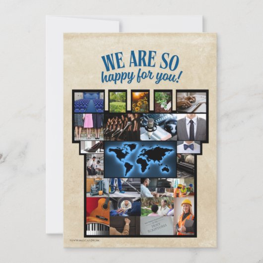 JW gefeliciteerd met Bethel Acceptatie Kaart (Voorkant)