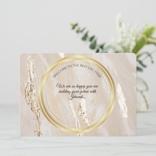 JW Gefeliciteerd met uw doop Kaart (Staand voorkant)