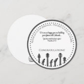 JW Gefeliciteerd met uw doop Wenskaart Feestdagenkaart (Voorkant / Achterkant)