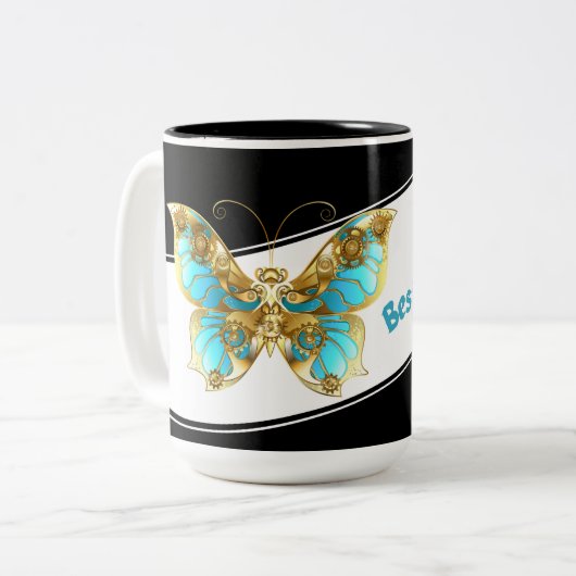 JW gepersonaliseerde doop Keepsake Gift Coffee Mok (Voorkant links)