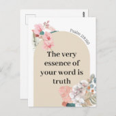 JW Gift 2023-jaartekst Psalm 119:160 boho arch Briefkaart (Voorkant / Achterkant)