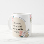 JW Gift 2023-jaartekst Psalm 119:160 boho arch Koffiemok (Voorkant links)