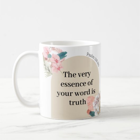 JW Gift 2023-jaartekst Psalm 119:160 boho arch Koffiemok (Links)